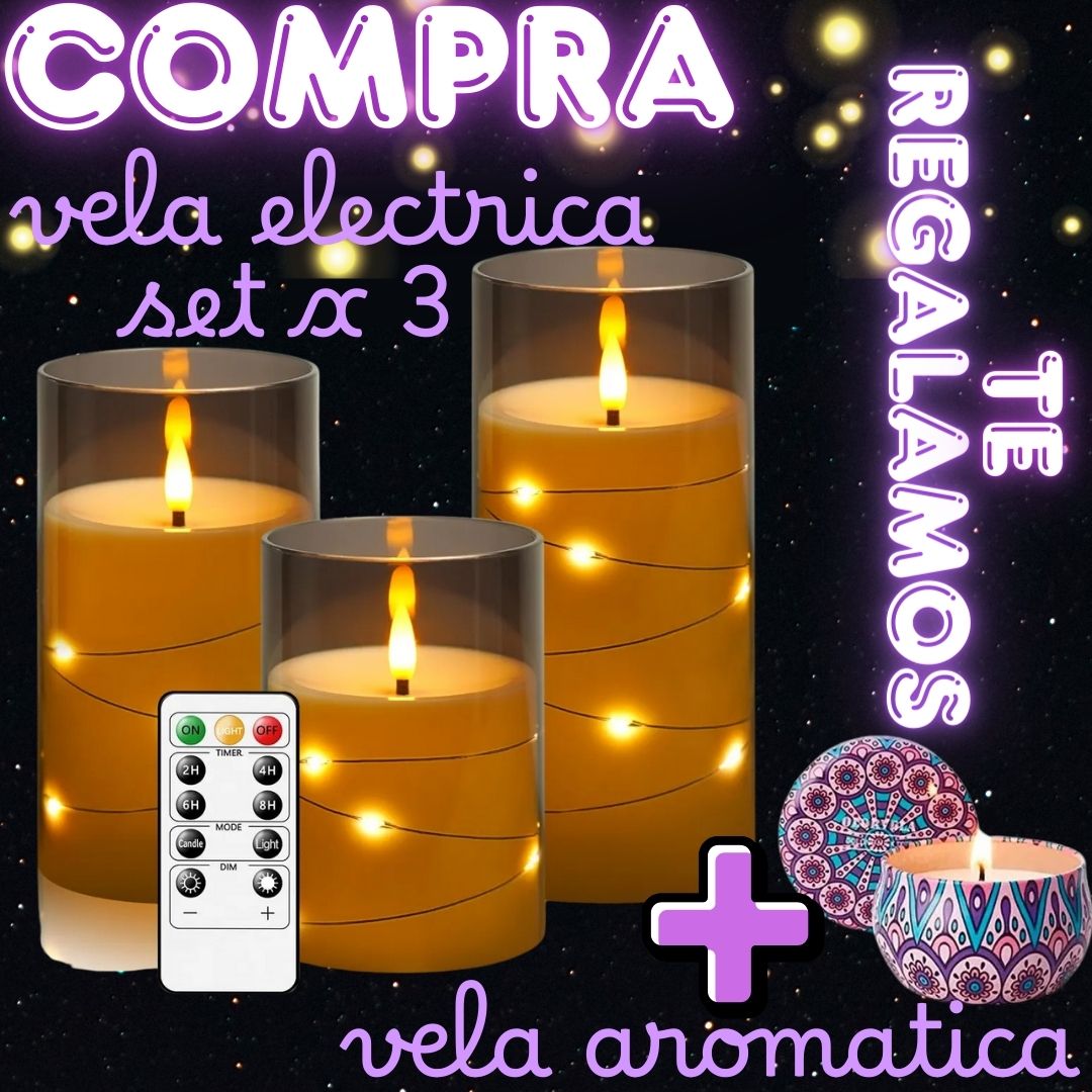 Miniatura 5 de COMBO VELAS ELECTRICAS SET * 3 + REGALO